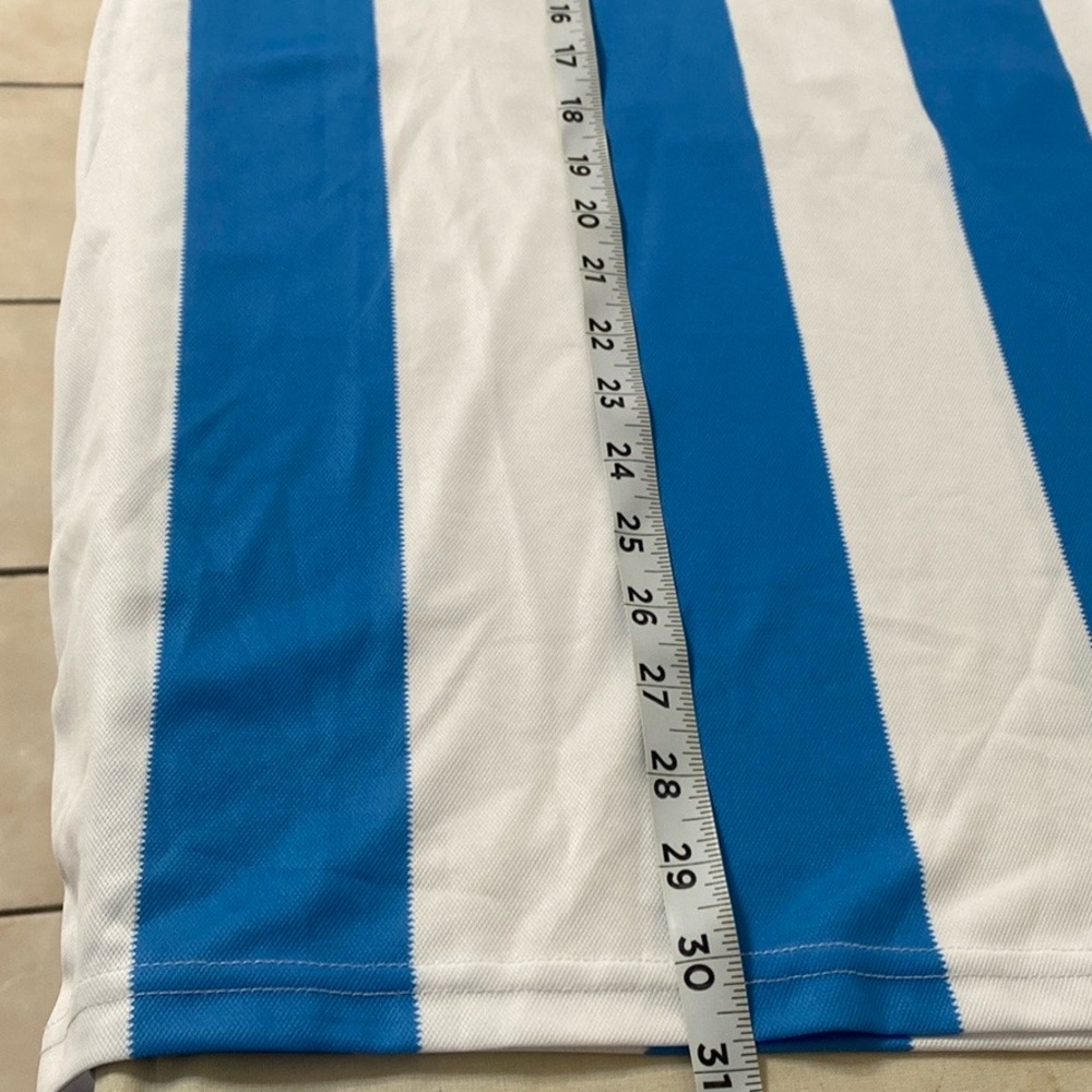 adidas Blue and White Striped Jersey - Picture 7 of 8